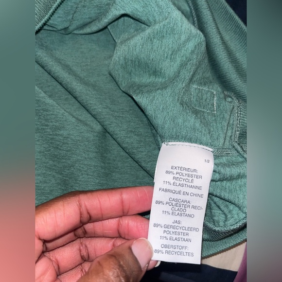 💕 VUORI LIKE NEW WOMEN'S LONG-SLEEVE HALO CREW IN CELANDON HEATHER - Sz LARGE - Picture 10 of 12